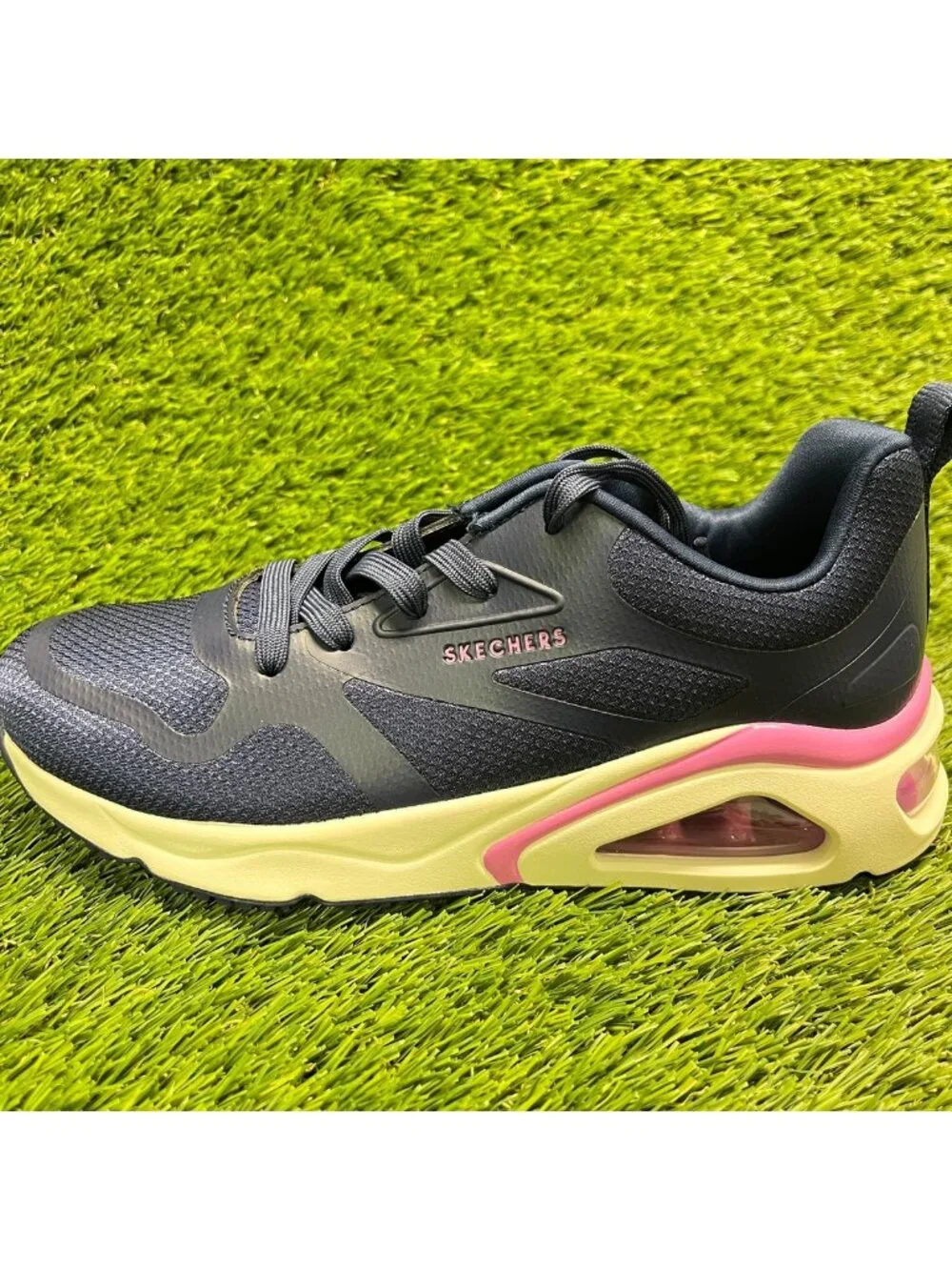 Skechers Tres-Air Uno Revolution-Airy Womens Size 6.5 Blue Running Shoes Sneaker
